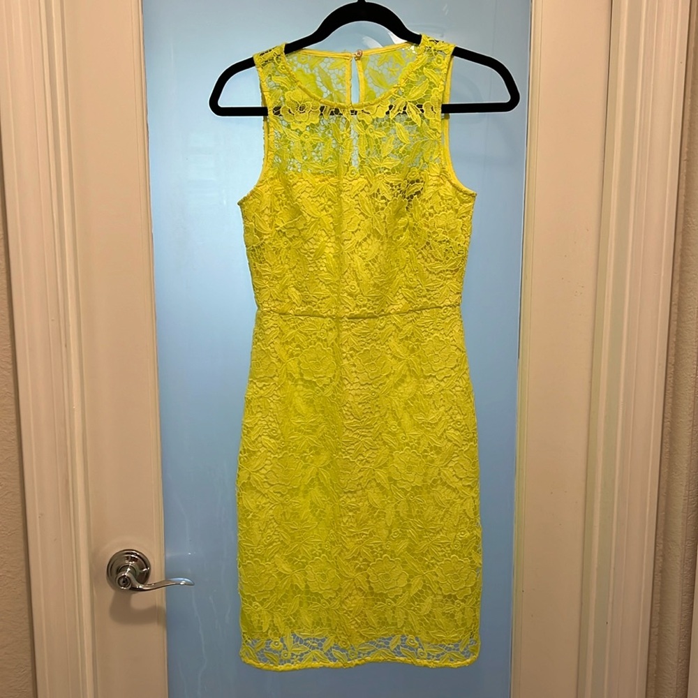 J.Crew Collection Neon Lace Dress